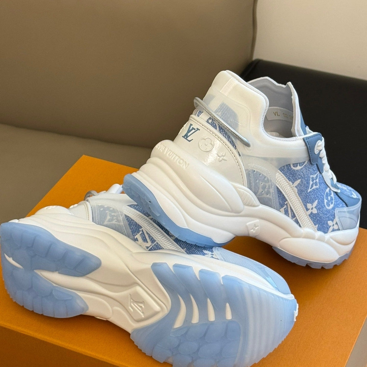 Louis Vuitton Shoes- Louis Vuitton Lou Run 55 Trainers Premium Designer Casual Shoes
