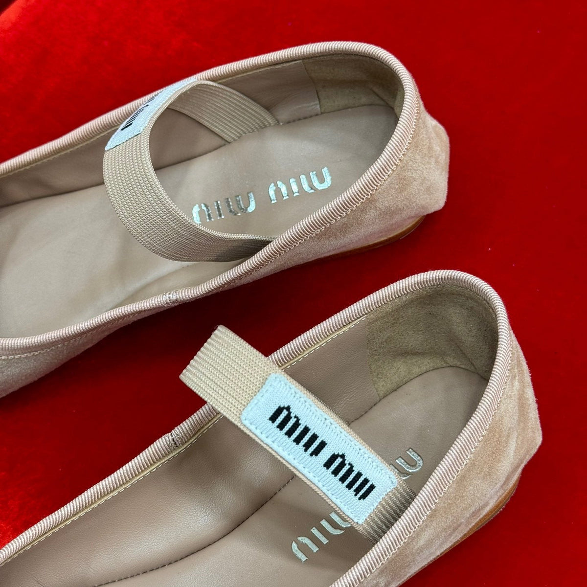 Shoes- Miu M Ballerina Flats Premium Designer Casual Shoes
