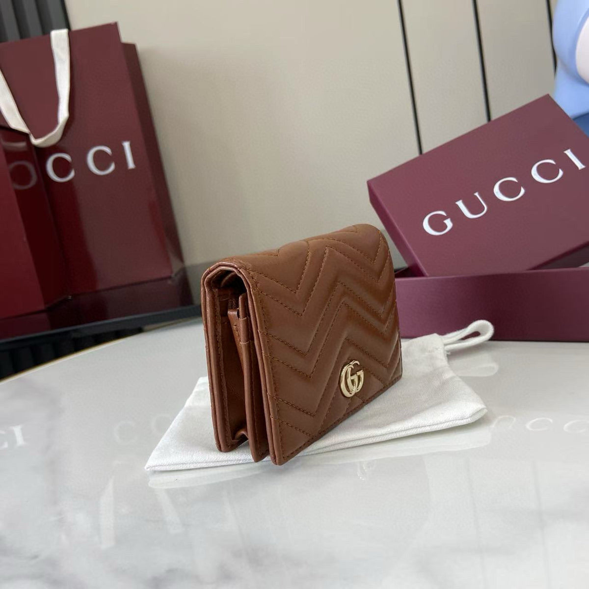 Gucci Wallets- Gucci Marmont Small Wallet Elegant Everyday Leather Wallet