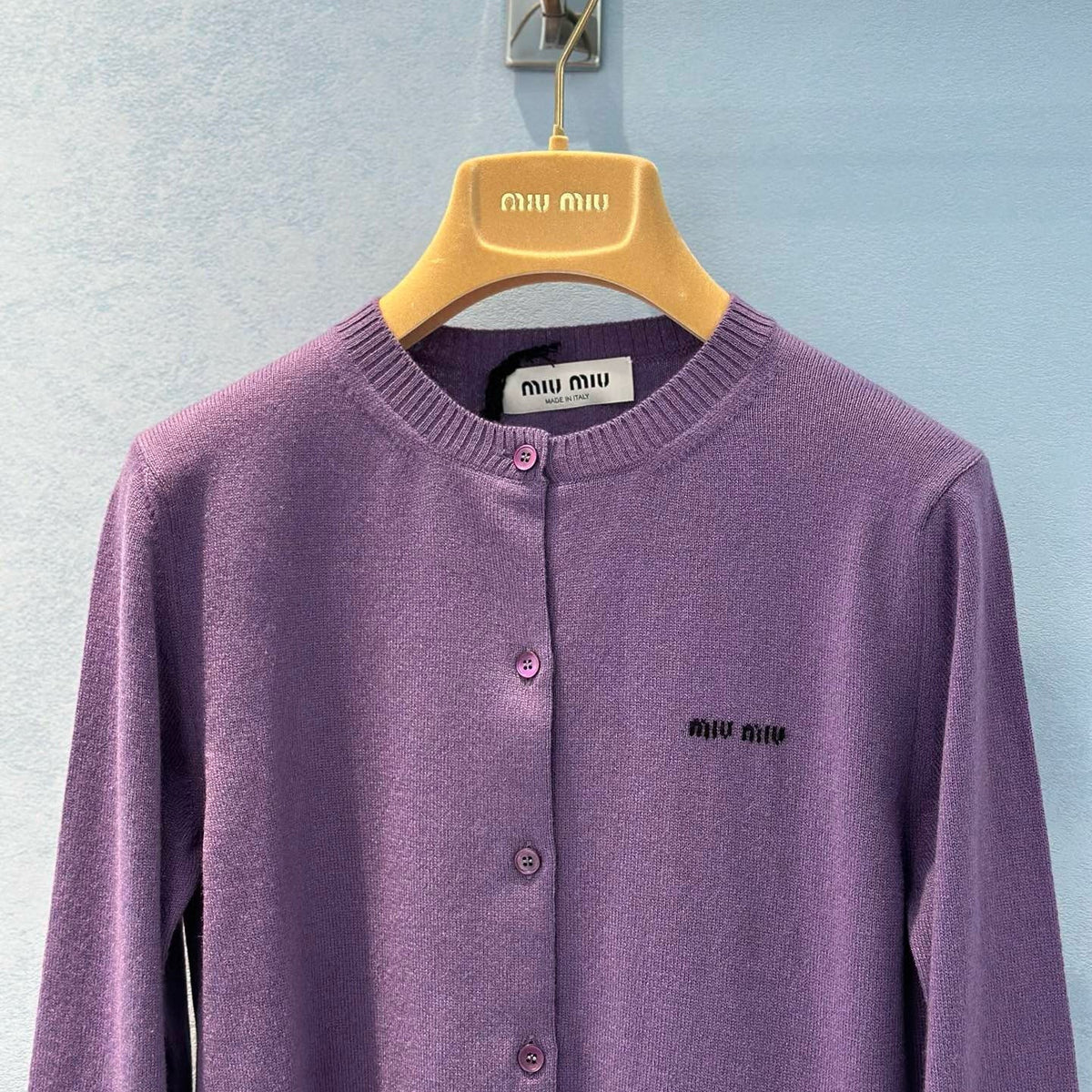 Sweaters- Miu M Cardigan Luxury Designer Knit Sweater
