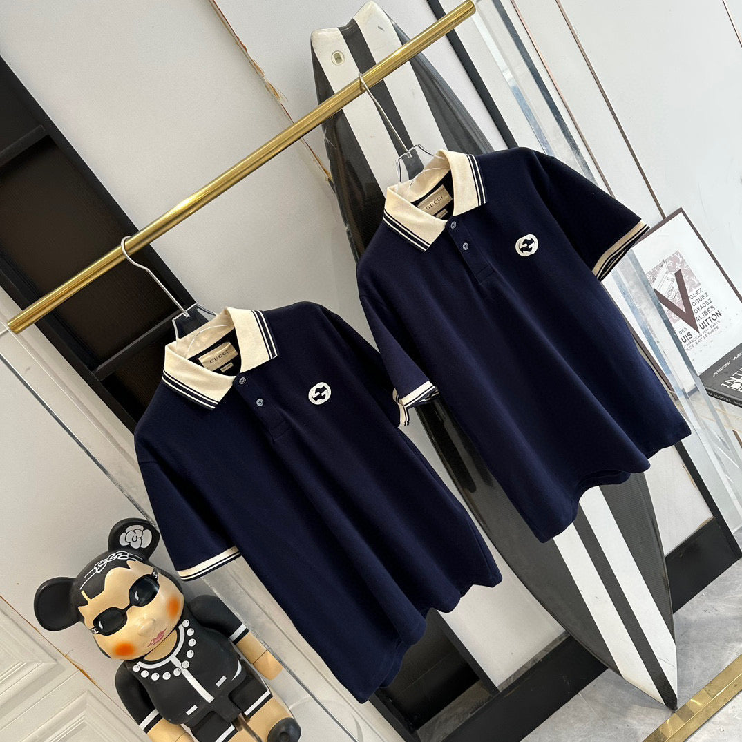 Gucci Polo Shirts- Gucci Polo Shirt Classic Designer Cotton Polo Shirt