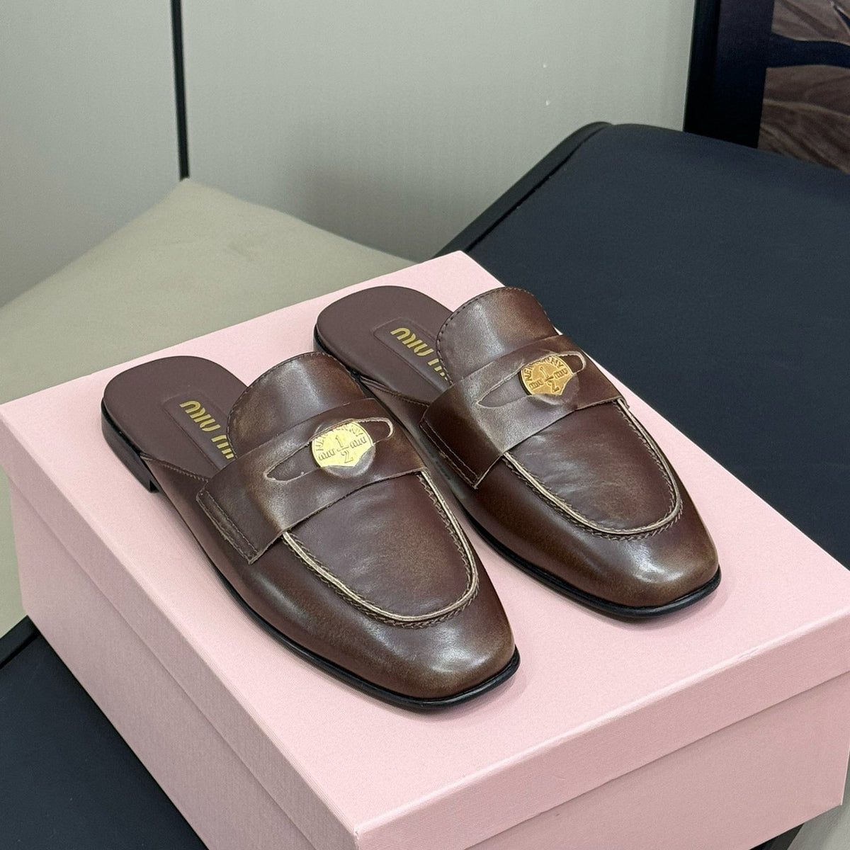 Shoes- Miu M Loafers Premium Designer Casual Shoes