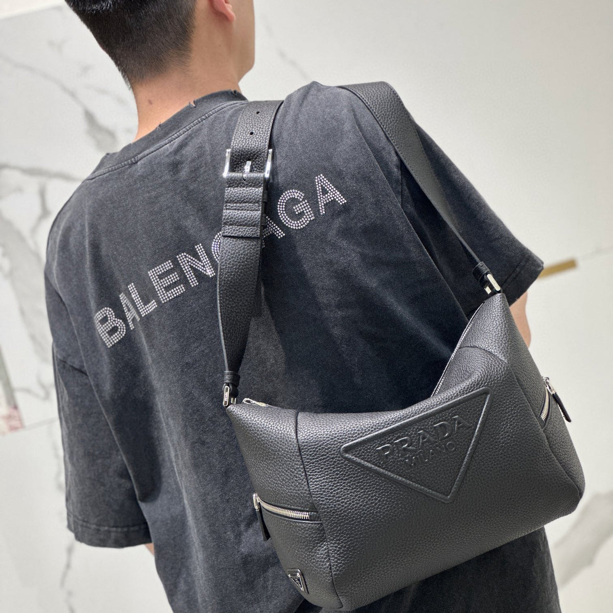 Bags- Pd Leather Bag With Shoulder Strap Premium Designer Shoulder Bag