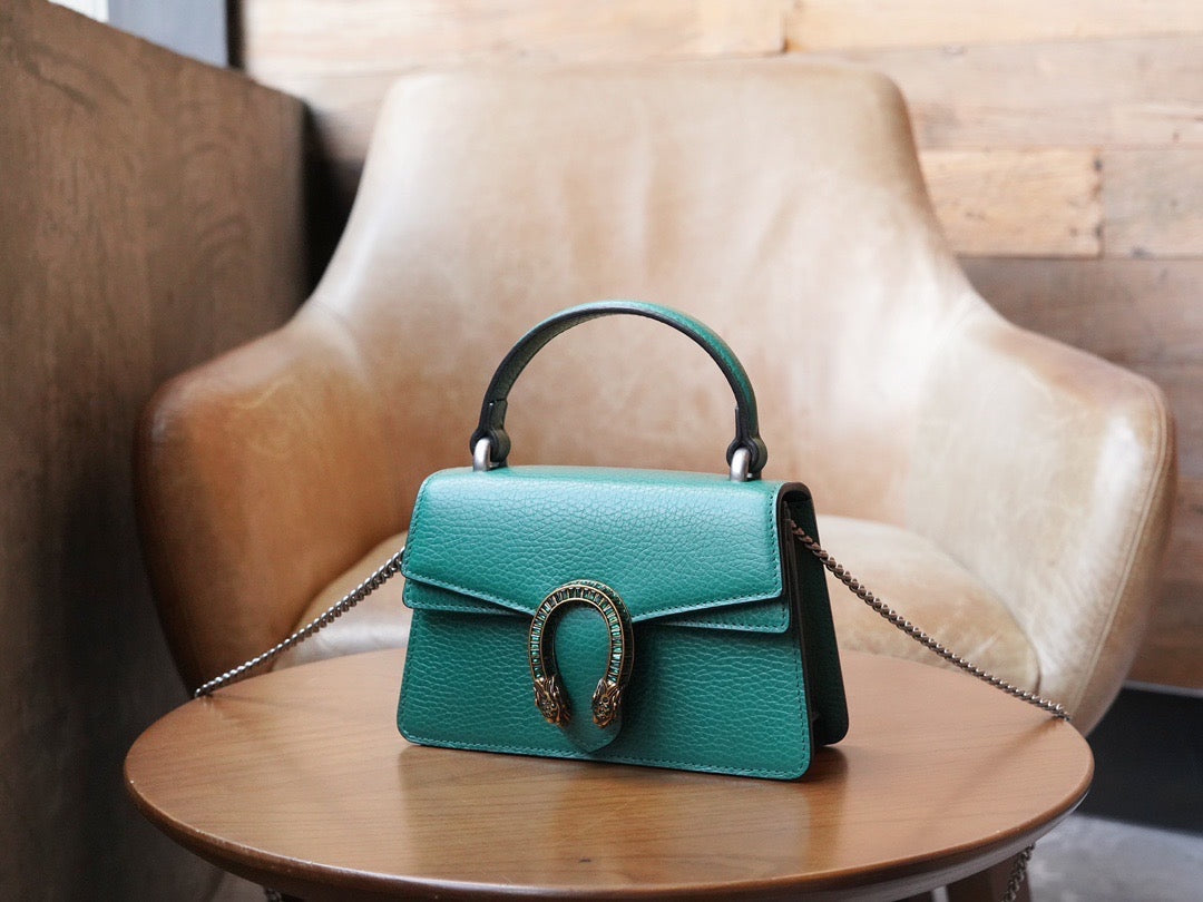Gucci Bags- Gucci Dionysus Mini Top Handle Bag Luxury Designer Leather Handbag