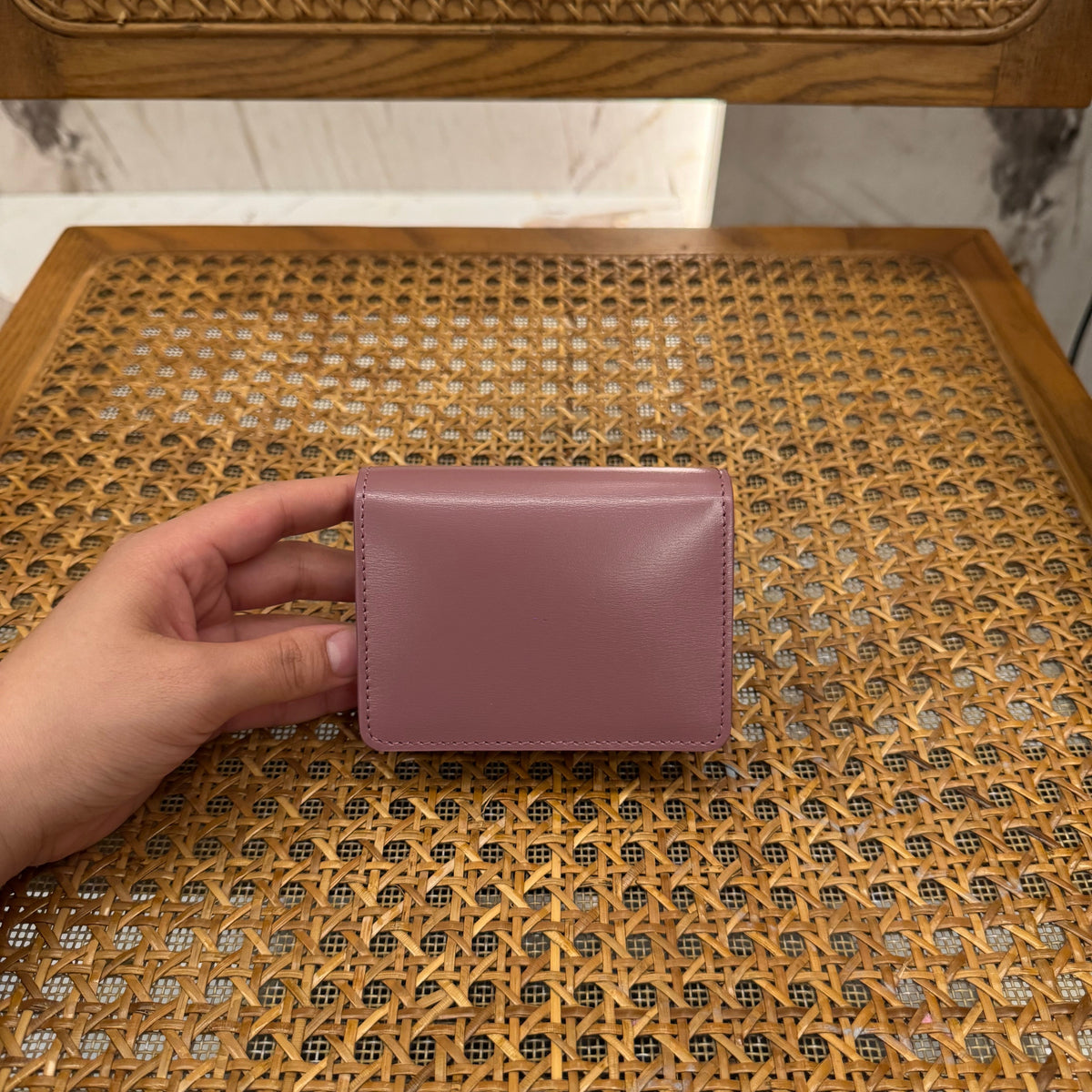 Wallets- Cel Business Card Holder Triomphe Elegant Everyday Leather Wallet