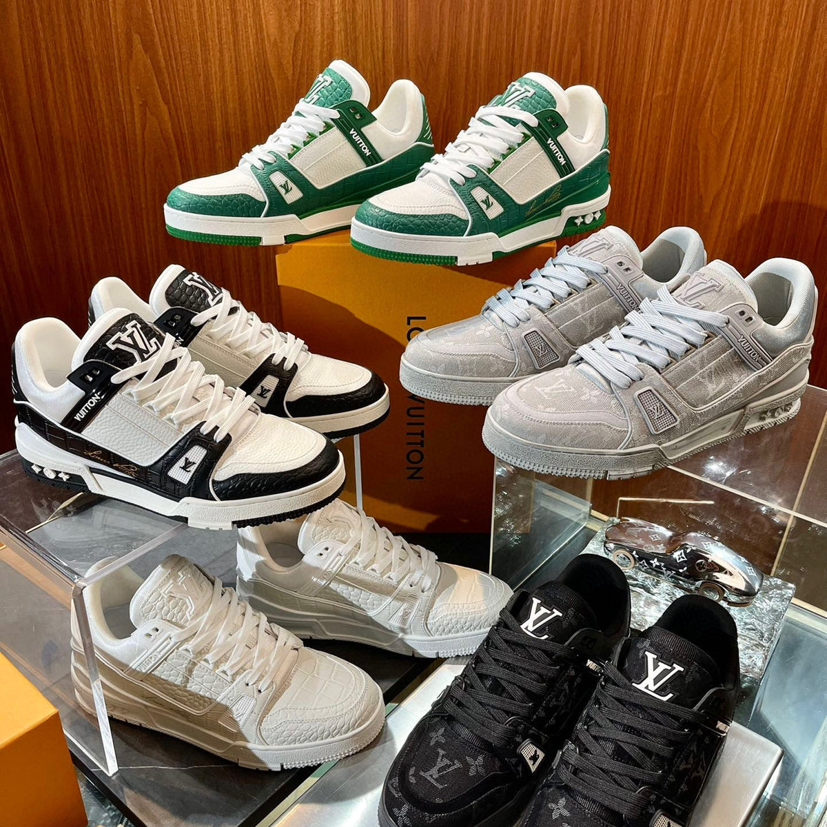 Louis Vuitton Shoes- Louis Vuitton Lou Trainers Premium Designer Casual Shoes