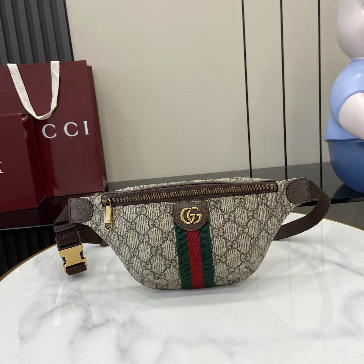 Gucci Ophidia Small Belt Bag – luxury designer belt bag at Velouxe