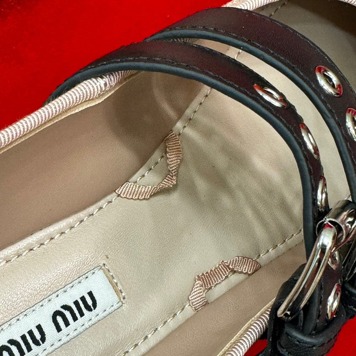 Shoes- Miu M Ballerina Flats Premium Designer Casual Shoes