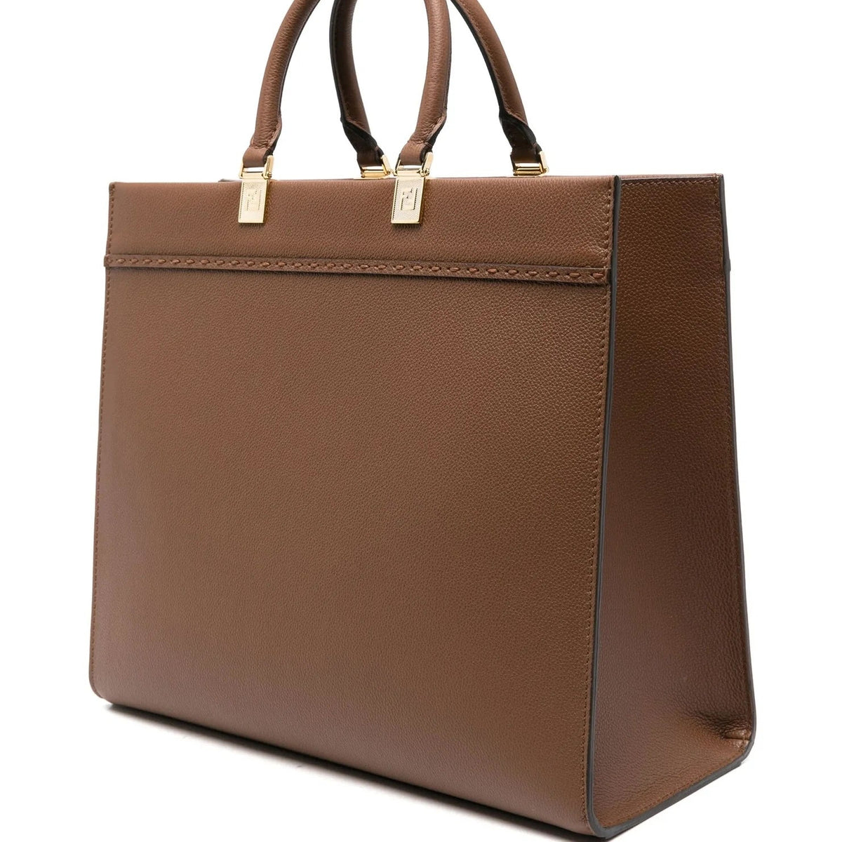 Fendi Bags? Fendi Sunshine Calfskin Leather Medium Shopper Tote Bag Elegant Everyday Designer Handbag