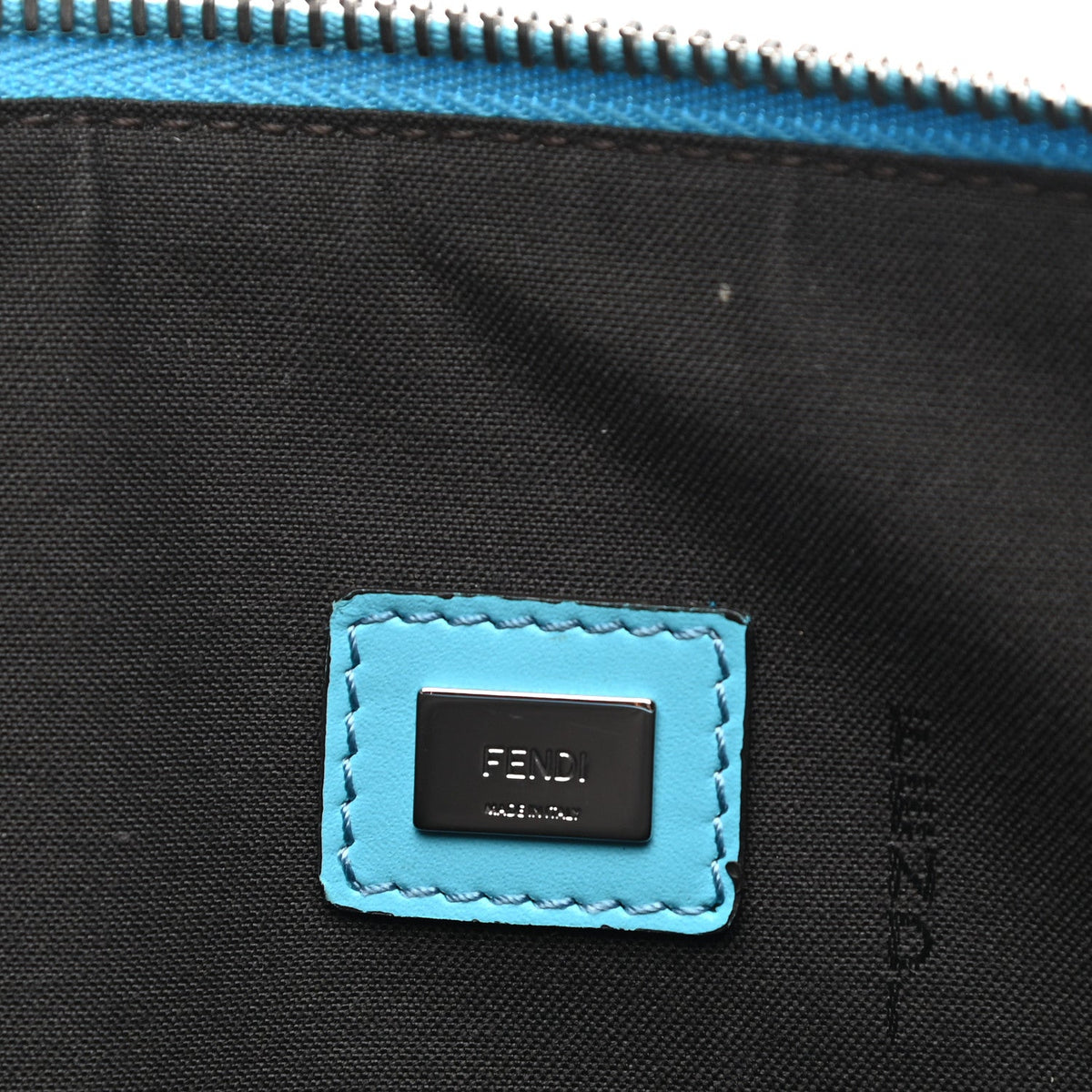 Fendi premium wristlet clutch detail and craftsmanship close-up