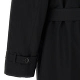 Close-up of Fendi coats hardware and fine stitching