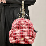 Chanel Tweed Backpack detail shot – authentic designer craftsmanship