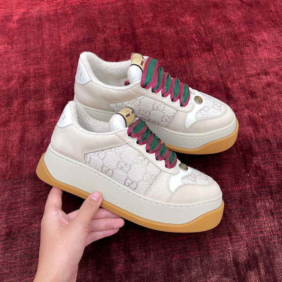 Gucci Shoes- Gucci Screener Leather Sneakers Luxury Lifestyle Designer Footwear