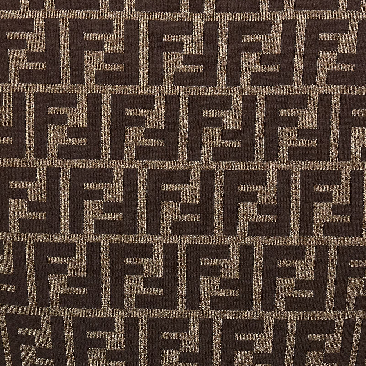 Close-up of Fendi cardigans hardware and fine stitching