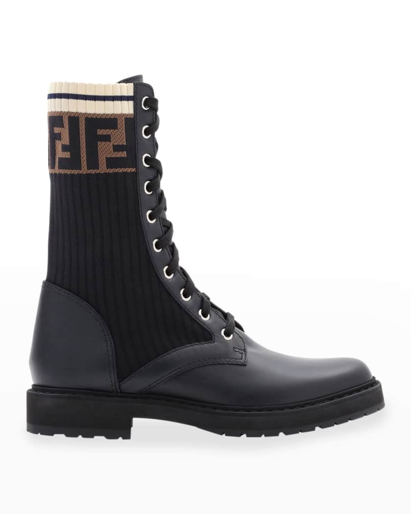 Fendi premium boots detail and craftsmanship close-up
