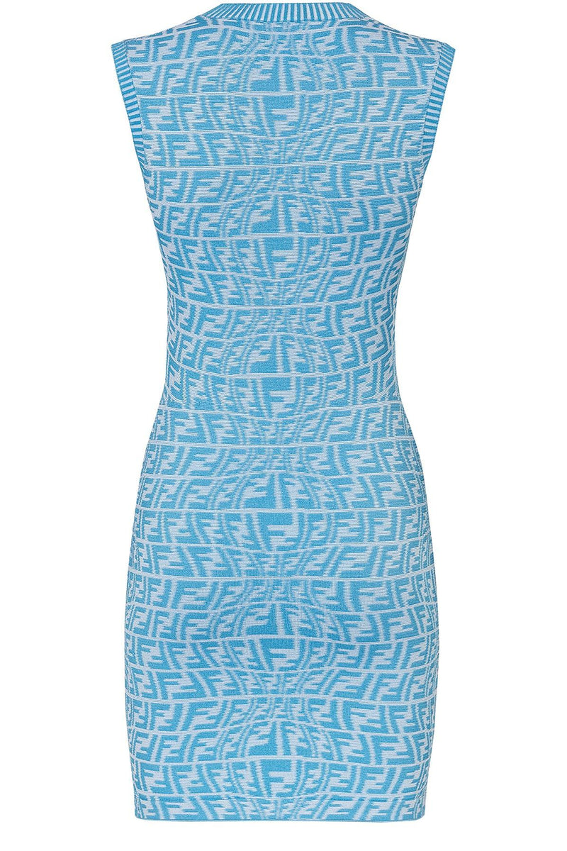 Fendi Dresses? FENDI Summer Vertigo Blue Logo Dress Chic Everyday Designer Dress