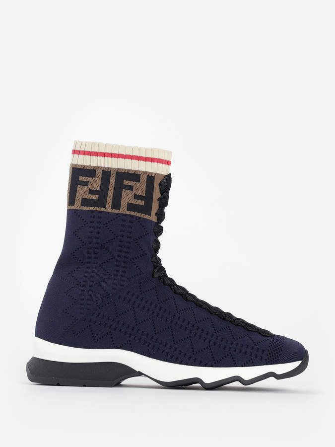 Fendi Shoes? Fendi Monogram Knit Sock Sneakers Luxury Lifestyle Designer Footwear