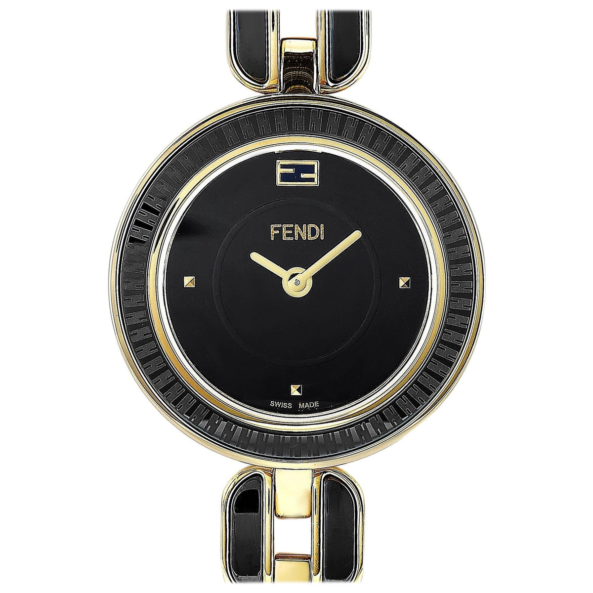 Fendi Watches? Fendi My Way Gold-tone Black Ceramic Watch Premium Classic Designer Watch