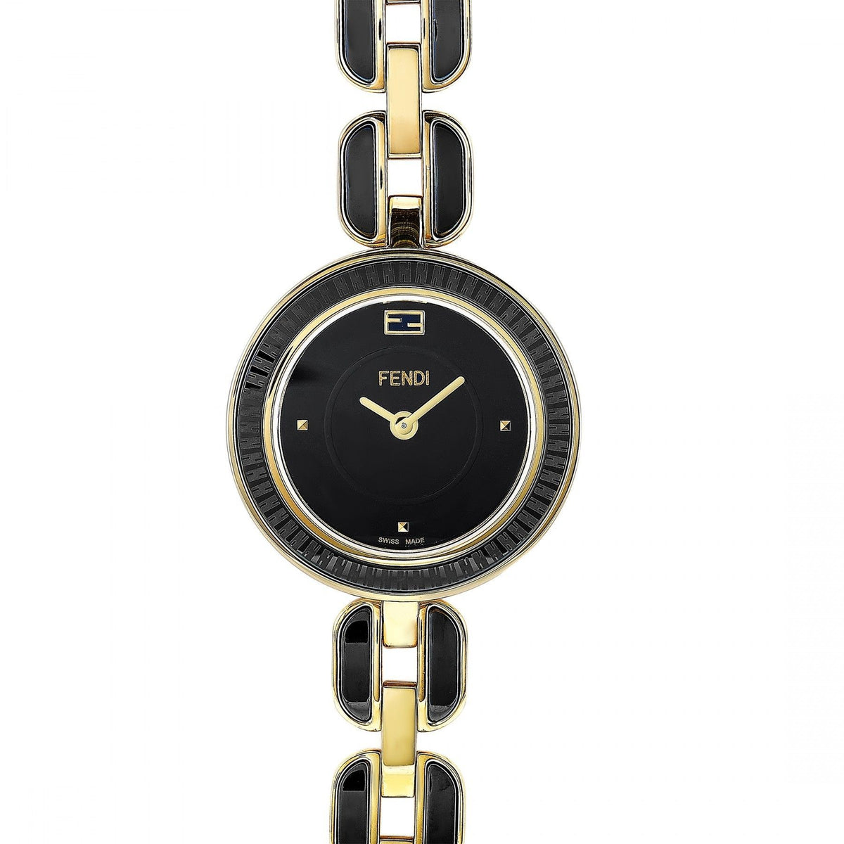 Fendi Watches? Fendi My Way Gold-tone Black Ceramic Watch Premium Classic Designer Watch