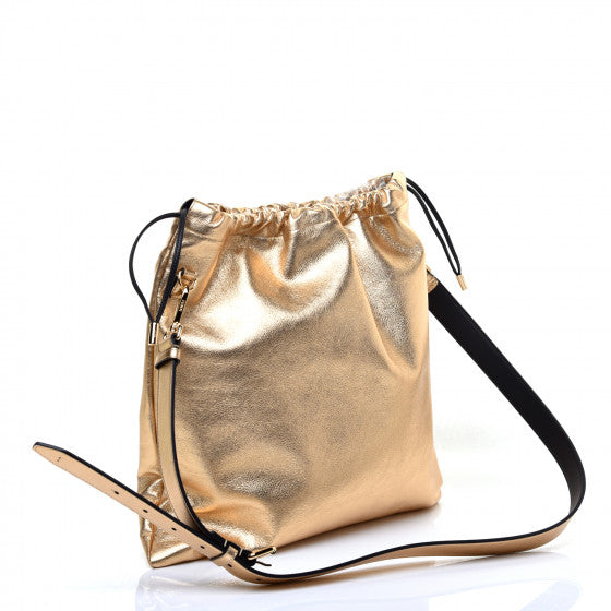 Close-up of Fendi shoulder bags hardware and fine stitching