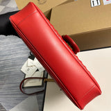 Velouxe ‎443496 Gg Marmont Medium Matelassé Shoulder Bag Red Leather Gold Hardware – luxury designer bag at Velouxe