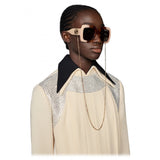 Gucci sunglasses lifestyle shot premium designer piece