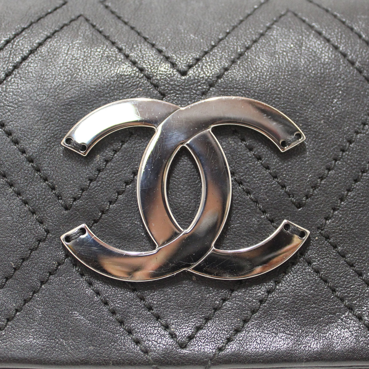 Chanel Bags Chanel Black Diamond Stitch Accordion Flap Shoulder Bag Elegant Everyday Designer Handbag