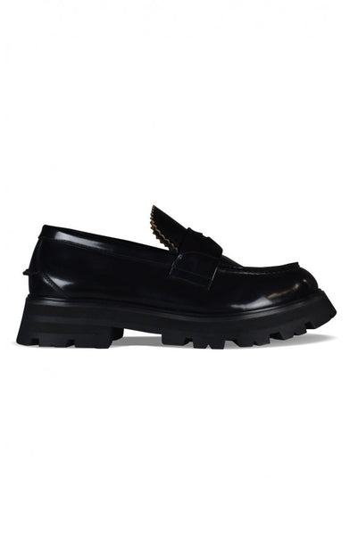 Alexander McQueen slides luxury designer piece front view