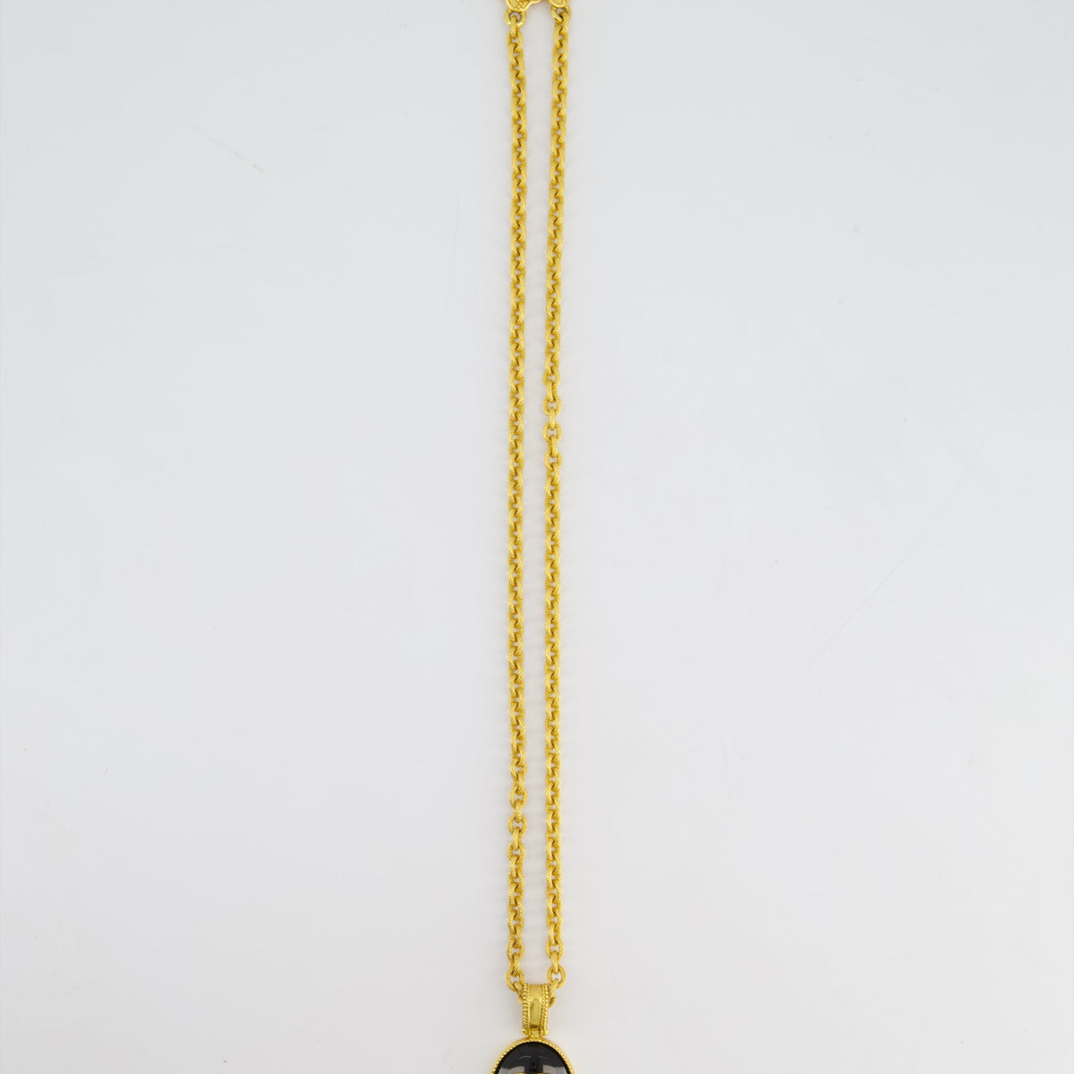 Chanel Jewellery? Chanel 96A Vintage Gold and Black Pendant Necklace With Detail Elegant Everyday Fine Jewellery