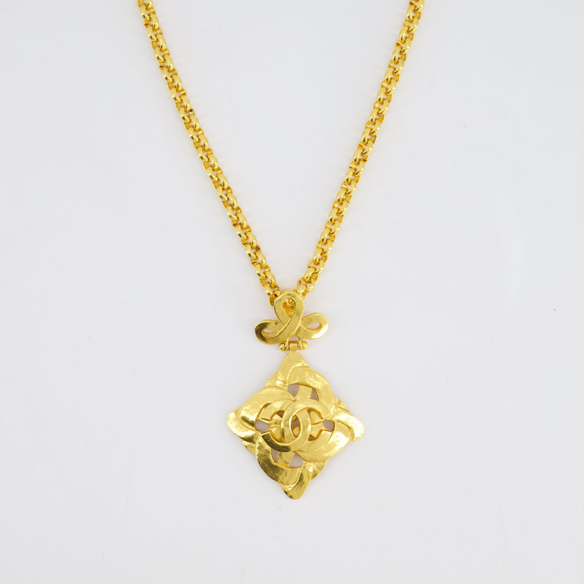 Chanel Jewellery? Chanel 97P Vintage Gold Pendant Necklace With Detail Luxury Designer Statement Jewellery