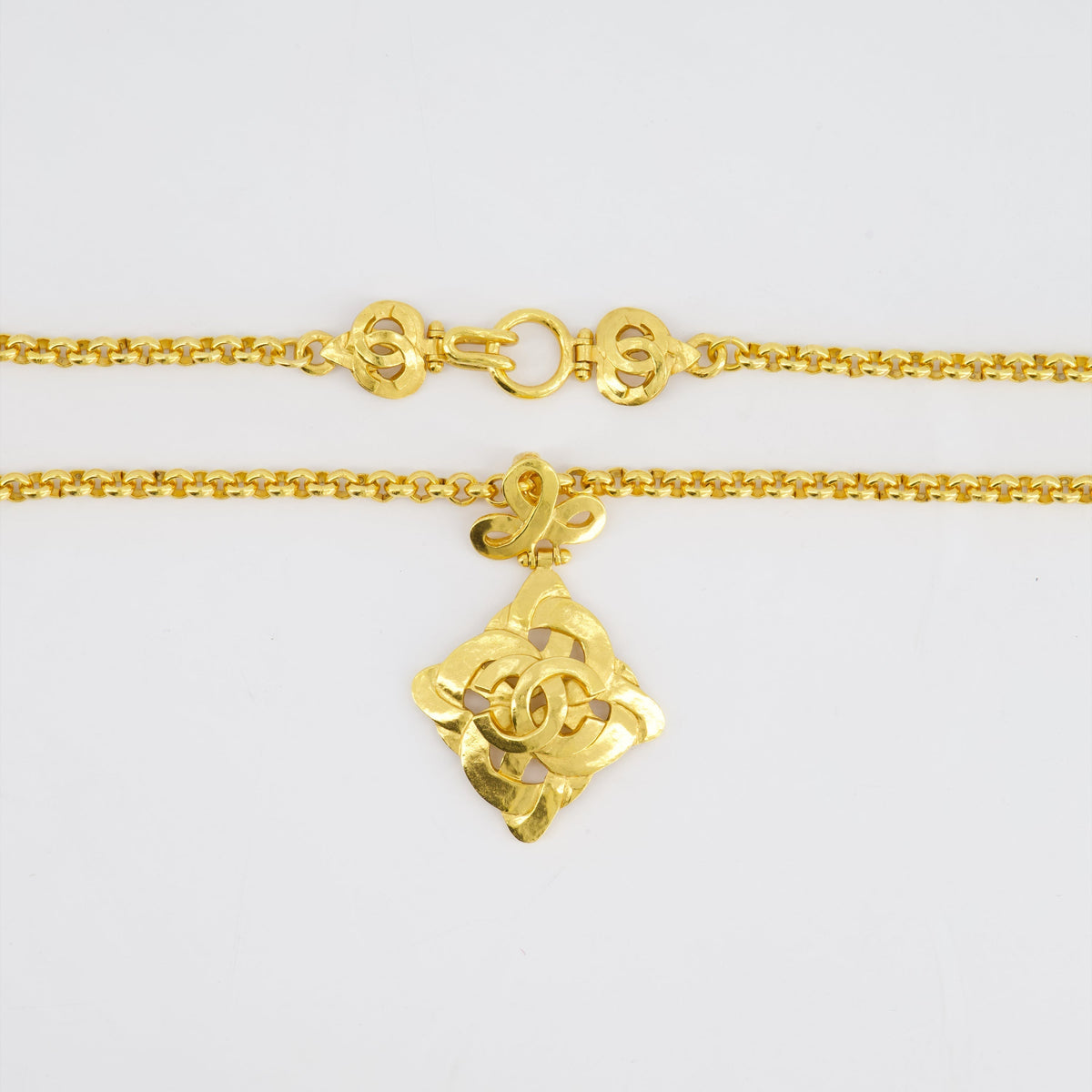 Chanel Jewellery? Chanel 97P Vintage Gold Pendant Necklace With Detail Luxury Designer Statement Jewellery