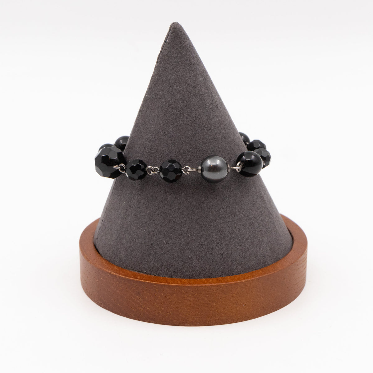 Chanel Jewellery? Chanel Coco Mark Black Bead Charm Bracelet Elegant Everyday Fine Jewellery
