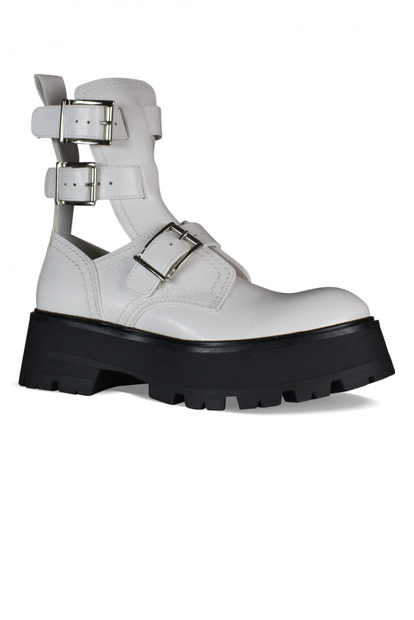 Alexander McQueen Shoes? Alexander Mcqueen Women Rave Buckle Boots Premium Designer Casual Shoes