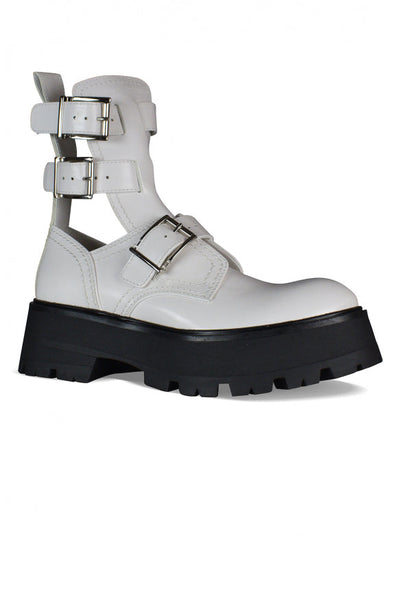 Alexander McQueen Shoes? Alexander Mcqueen Women Rave Buckle Boots Premium Designer Casual Shoes