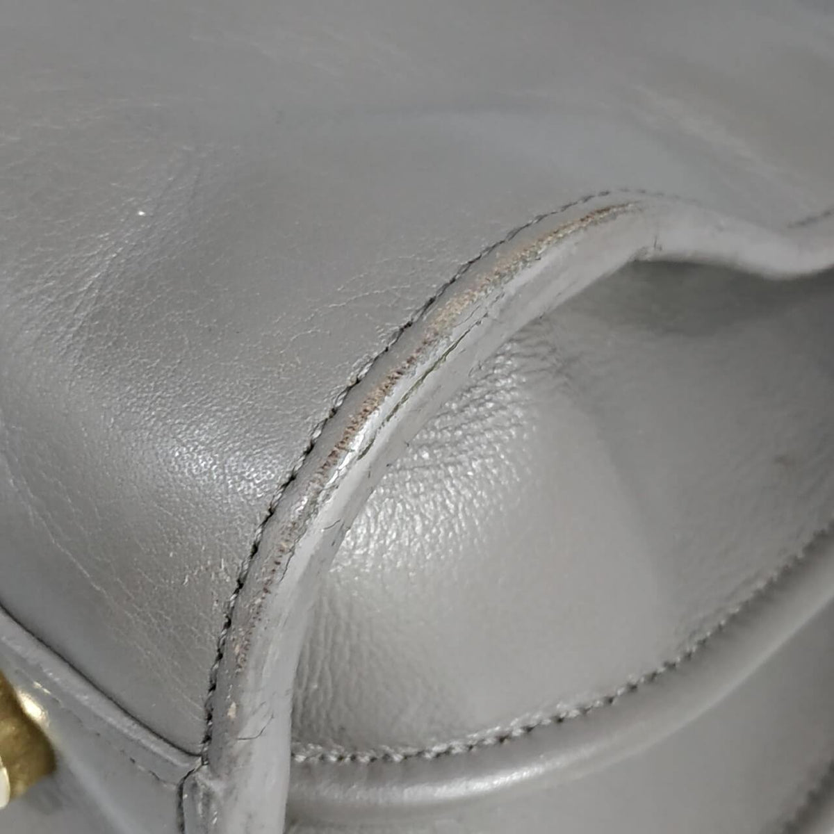 Close-up of Classic bags hardware and fine stitching