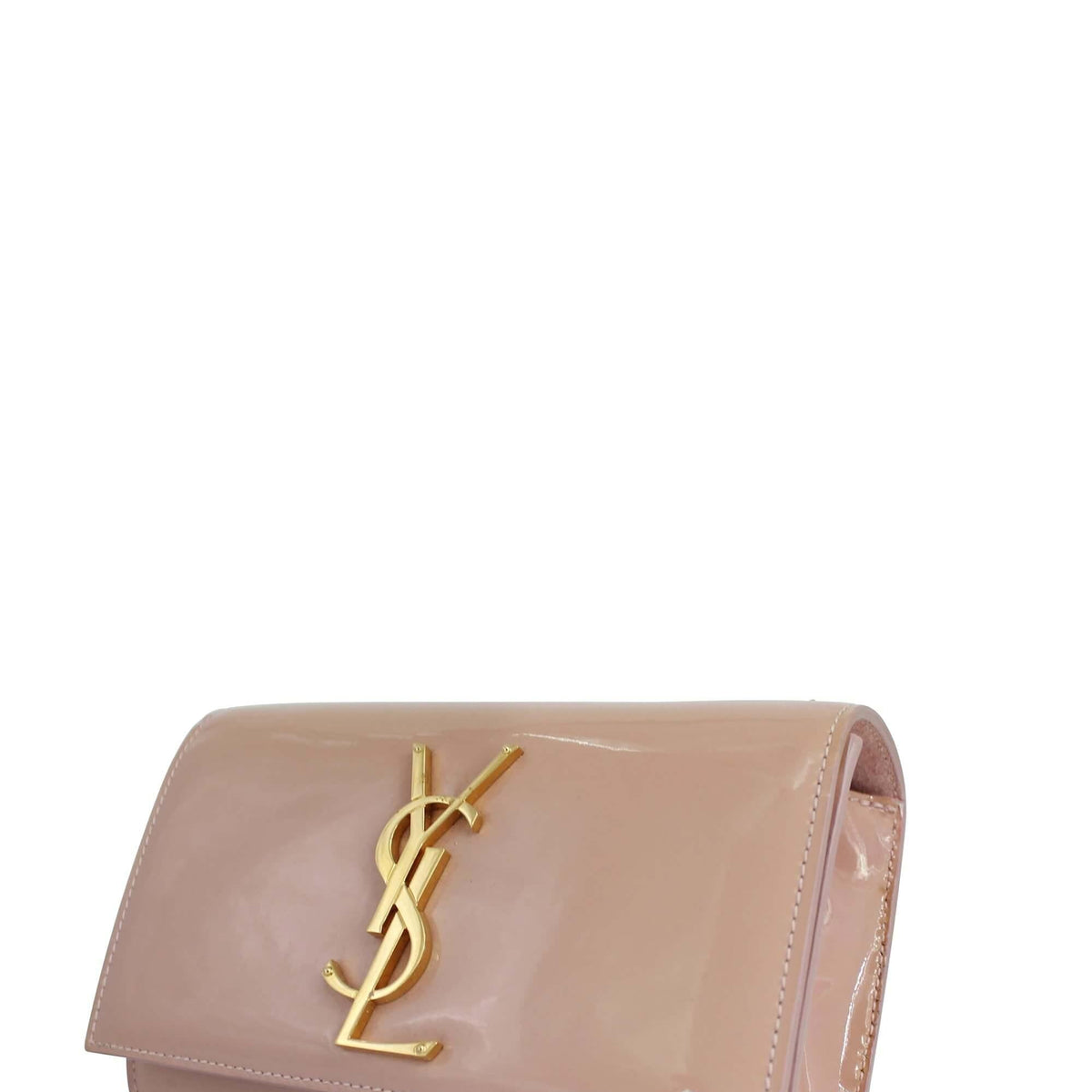 Patent premium bags detail and craftsmanship close-up