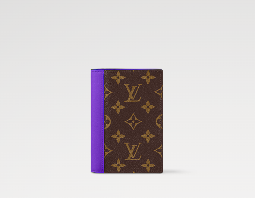 Louis Vuitton PASSPORT COVER Monogram Macassar Coated Canvas