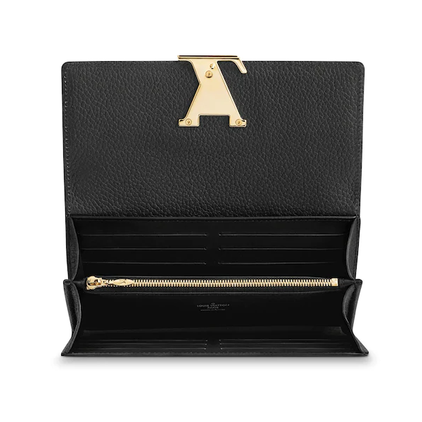 Louis Vuitton Wallets? Louis Vuitton capucines wallet taurillon black Compact Luxury Card Wallet