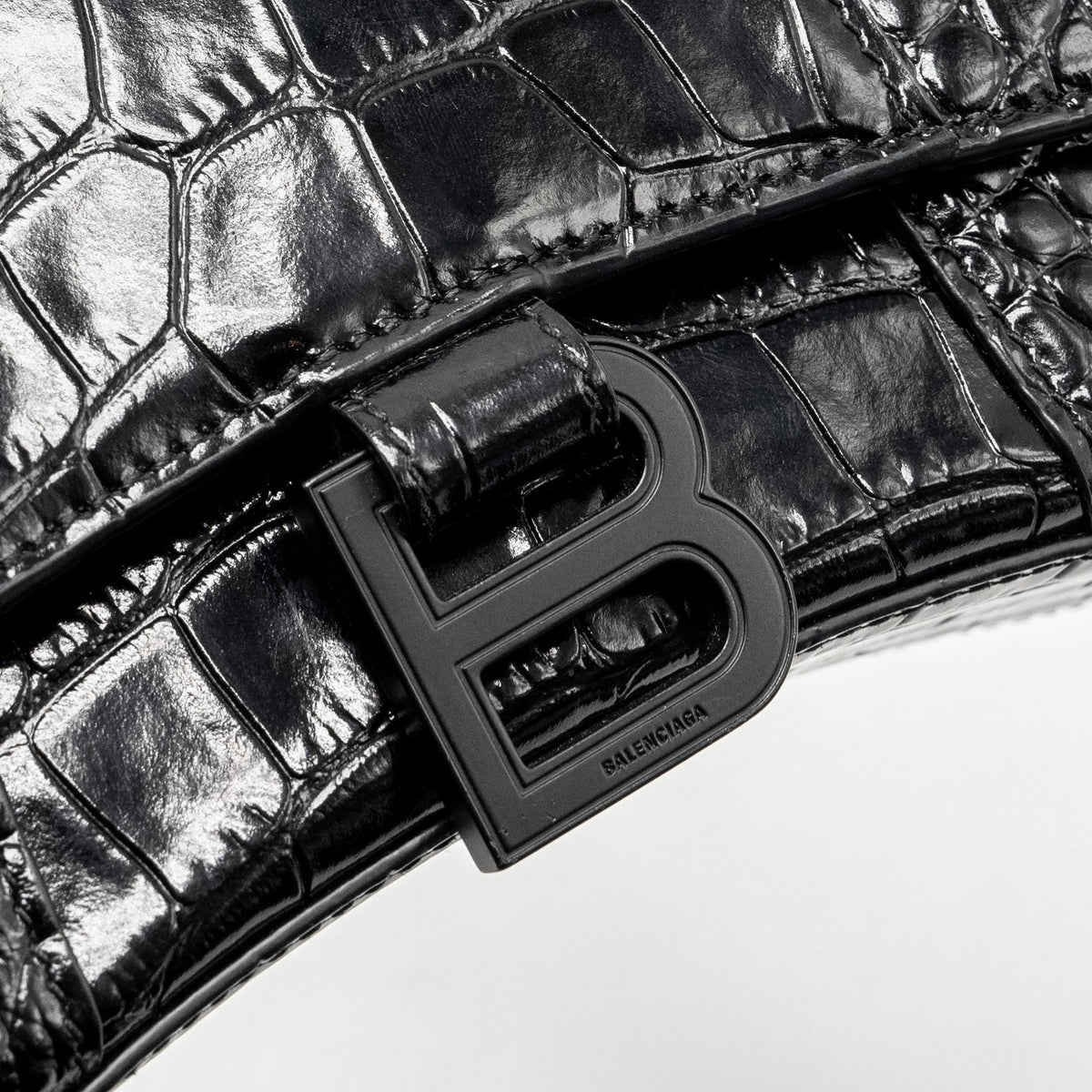 Balenciaga designer handbag calf closeup detail