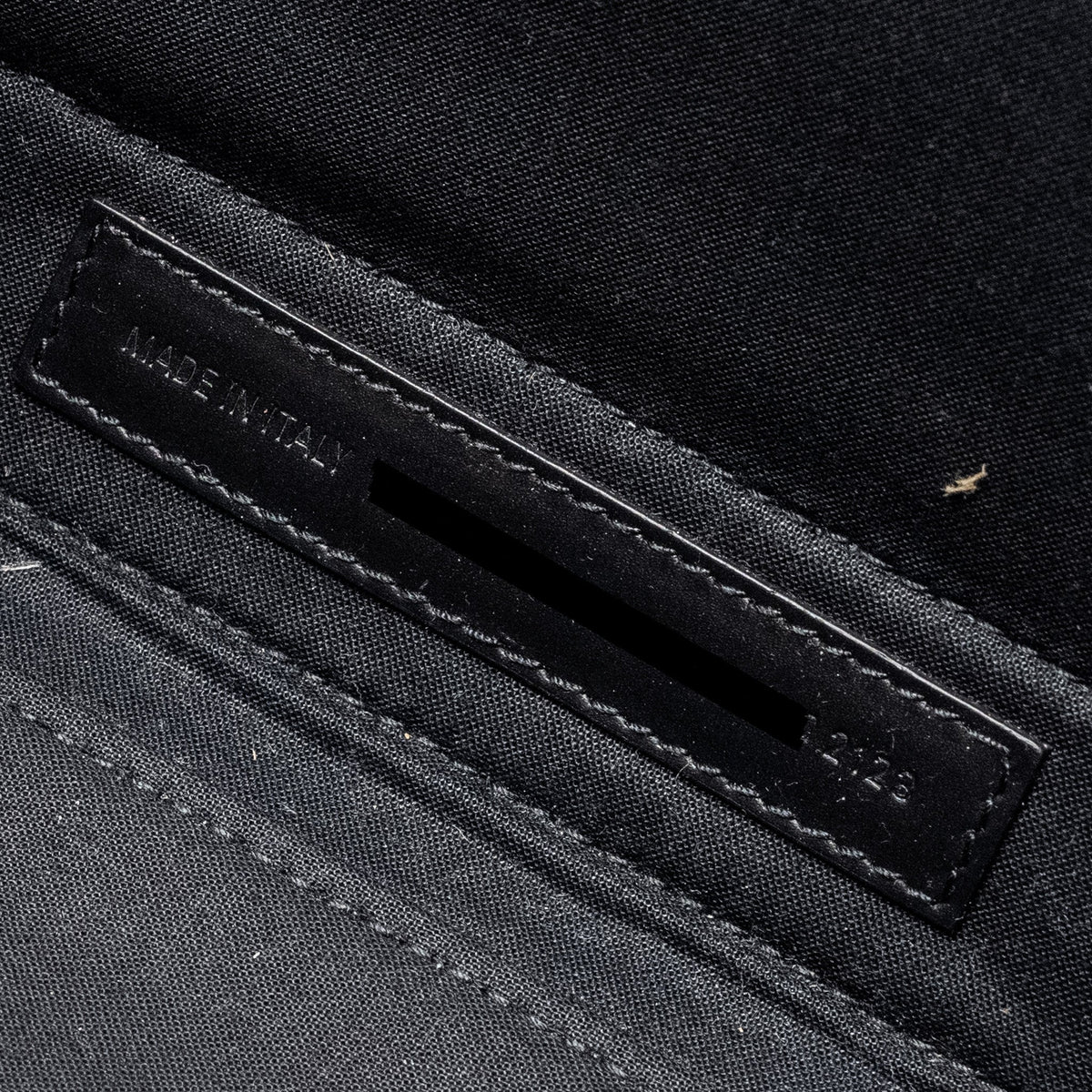 Side view of Balenciaga handbag Black premium designer bag