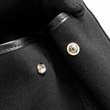Balenciaga authentic luxury handbag Black canvas craftsmanship