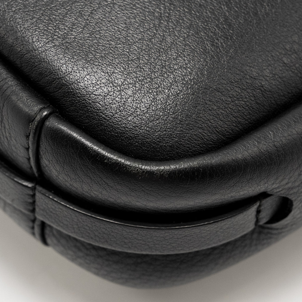 Balenciaga designer handbag calf closeup detail