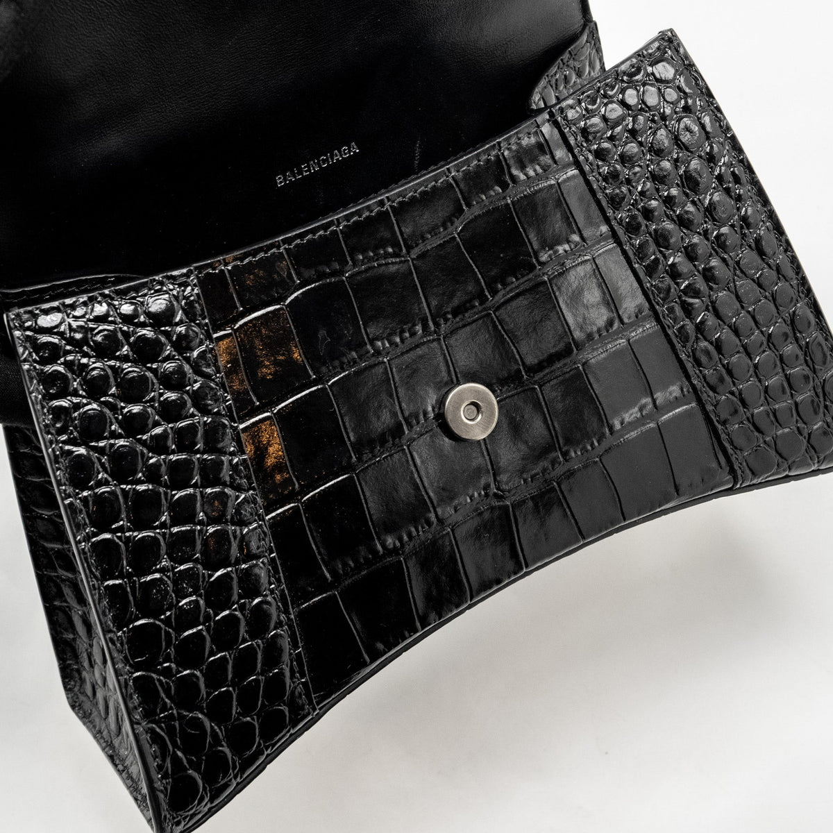 Balenciaga women's handbag Black luxury designer calf