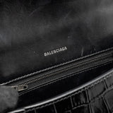 Balenciaga authentic luxury handbag Black calf craftsmanship