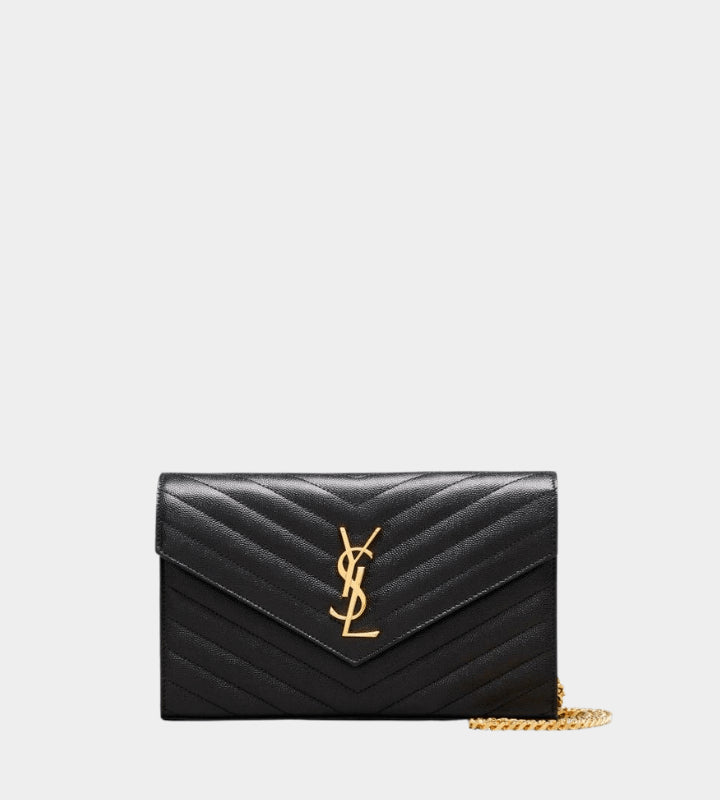 Saint Laurent Wallets? Saint Laurent Monogram Chain Wallet Premium Leather Designer Wallet