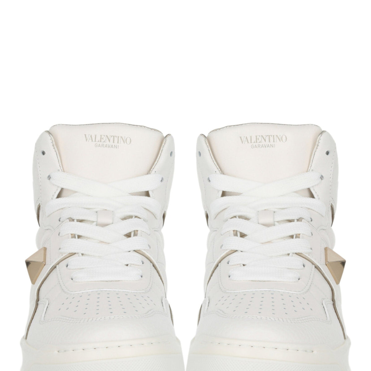 Valentino Shoes? Valentino Womens One Stud High-Top Sneaker Luxury Lifestyle Designer Footwear