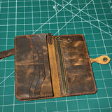 Front view of Shelly Mason Leather Wallet premium bag