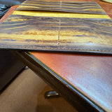 Shelly Mason Leather Wallet detail shot – authentic designer craftsmanship