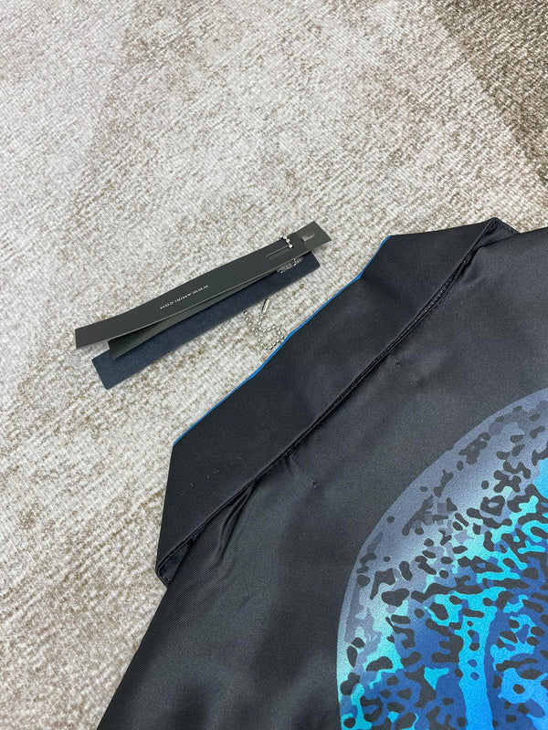 Close-up of Amiri t-shirt craftsmanship