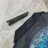 Close-up of Amiri t-shirt craftsmanship